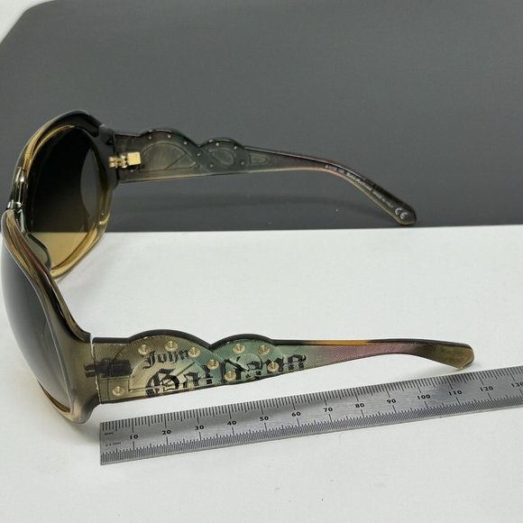 John Galliano Sunglasses JG12 98P Brown Green Italy 62 [] 15 Scratched Lenses main image 7